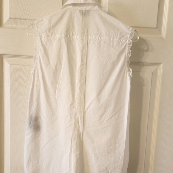 Fendi White Sleeveless Blouse 40 (8 M) - Picture 10 of 10